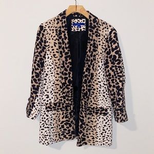 APT 9 | LEOPARD PRINT BLAZER | SZ L